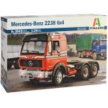 KIT PARA MONTAR ITALERI CAMINHÃO MERCEDES-BENZ 2238 6X4 1/24 ITA 3943 3943S